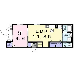 ベルフォーレ茨木【1階】の間取り