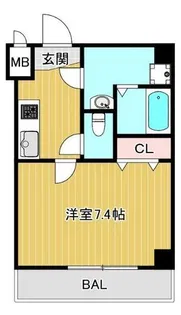アレーズ南通り【5階】の間取り