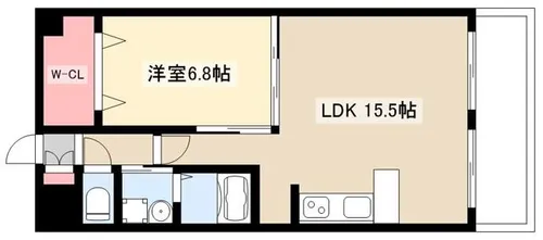 ロイヤル覚王山【404号室】の間取り