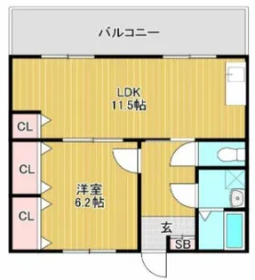 今川ビル【402号室】の間取り