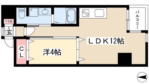 T・SQUARE【703号室】の間取り
