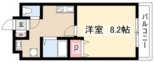 KⅡ-OKASAN B.参番館【302号室】の間取り