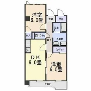 満ビル【9階】の間取り