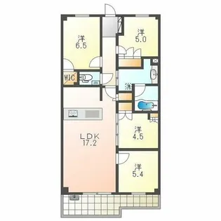 プレミスト一社【4階】の間取り