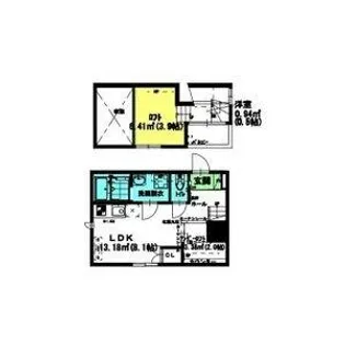 RadIAnce浜【101号室】の間取り