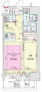 大阪府大阪市北区西天満3丁目【マンション】の間取り