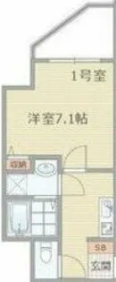 ラパンジール四天王寺東【5階】の間取り