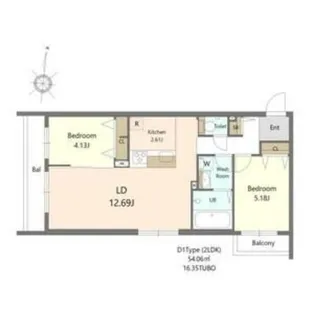 S-RESIDENCE医大南altier【1階】の間取り