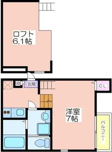 ハーモニーテラス墨江【102号室】の間取り