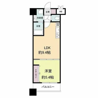 グランパーク天神【3階】の間取り