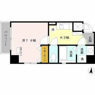 LEXCEED izumi【7階】の間取り