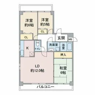 サンカーフⅡ【1階】の間取り