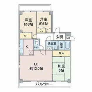 サンカーフⅡ【1階】の間取り