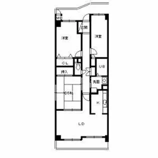 ランドマークⅡ【2階】の間取り