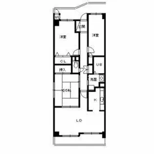 ランドマークⅡ【2階】の間取り