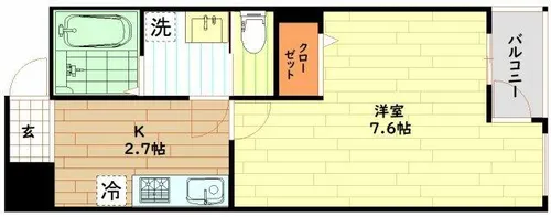REGIES塚本【2階】の間取り