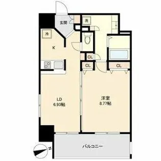 マリオン城西【7階】の間取り