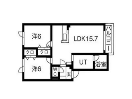プルミエコート【202号室】の間取り