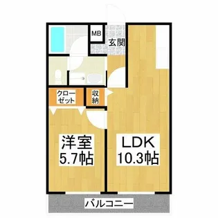 カンターレ鶯谷Ⅱ番館【1階】の間取り