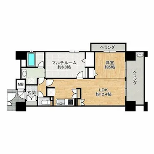 エステムコート京橋セレブIポーラスター【9階】の間取り