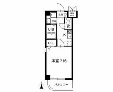 ジュネスFUKUDA【1階】の間取り