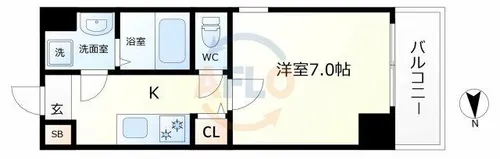 Go Palace Fukushima【6階】の間取り