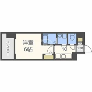 エスリード本町靭公園レジデンス【2階】の間取り