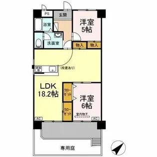 フィオーレ・アダチ【1C号室】の間取り