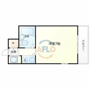 リエス天王寺東【3階】の間取り