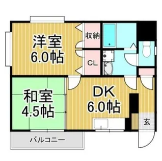 福岡県春日市春日原北町4丁目【マンション】の間取り