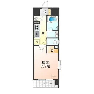 ベラジオ四条大宮【3階】の間取り