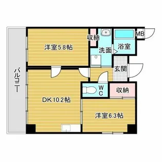 IHARAマンション【1階】の間取り