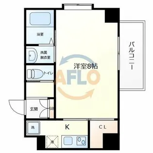 エレガンス長居【2階】の間取り
