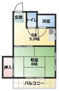 東豊ハイツ南七松【3階】の間取り