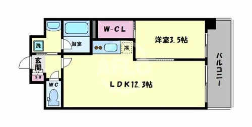 グレイス阿倍野松崎【7階】の間取り
