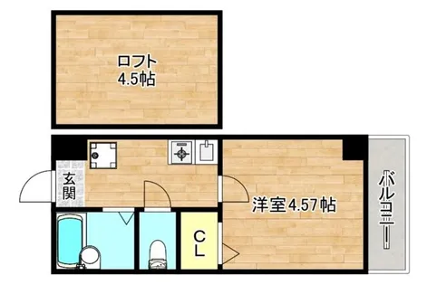 大阪府大阪市旭区今市1丁目【アパート】の間取り