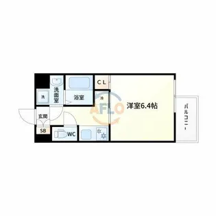 RIDGE姫島【2階】の間取り