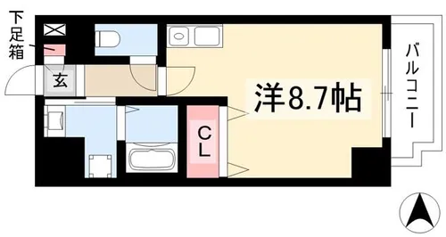 アルバ志賀本通【905号室】の間取り