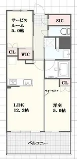 レーベン姫路本町【4階】の間取り