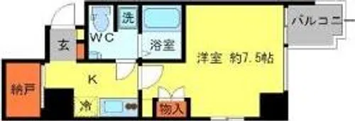 アーデン京町堀イースト【11階】の間取り