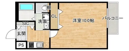 セントレジス新大阪Ⅲ【1階】の間取り