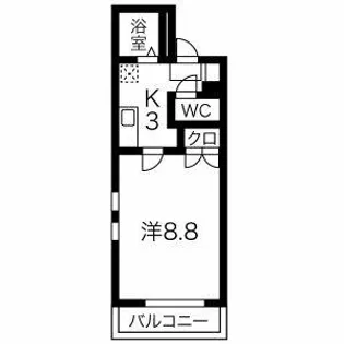 Comfort Place【2H号室】の間取り