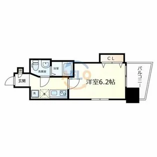 LUXE難波EAST【5階】の間取り