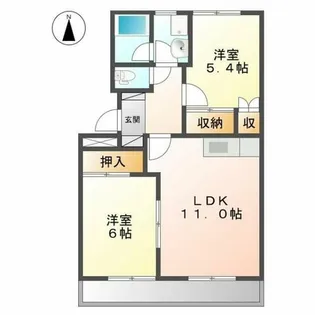 ロイヤルハイツ東中【1階】の間取り