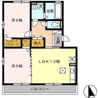グランシャリオ前屋敷 A【1階】の間取り