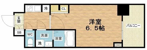 エスリードレジデンス都島シティフロント【6階】の間取り