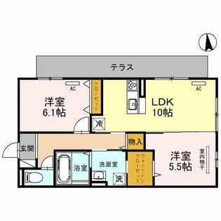 SunSun あおばおか【1階】の間取り