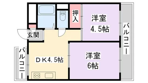 メゾンAKINAI香里【303号室】の間取り