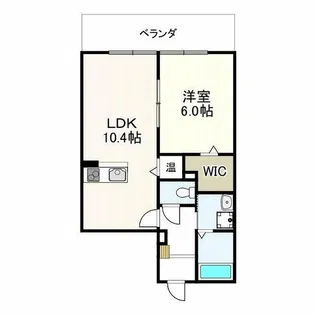 クレストコートB【1階】の間取り