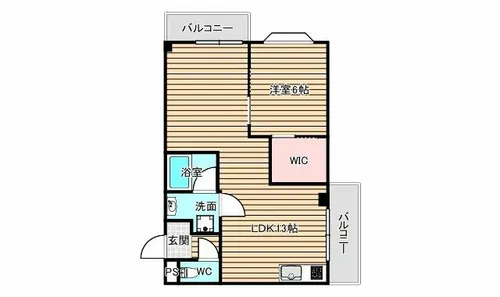 マンションレスポワール【1階】の間取り